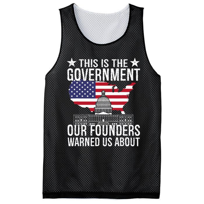 This Is The Government Our Founders Warned Us About Mesh Reversible Basketball Jersey Tank