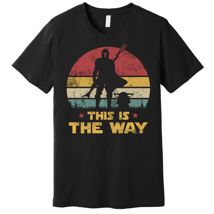 This Is The Way, The Dadalorian Dad Vintage Premium T-Shirt