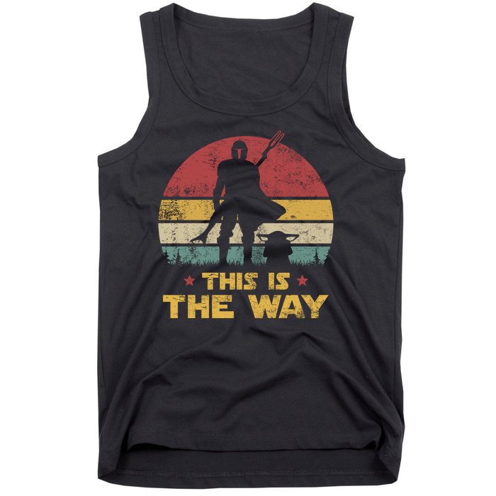 This Is The Way, The Dadalorian Dad Vintage Tank Top