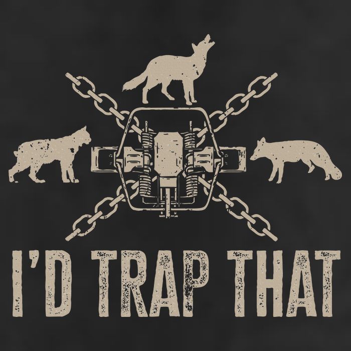 Trapping ID Trap That Trap Hunting Trapper Garment-Dyed Fleece Hoodie