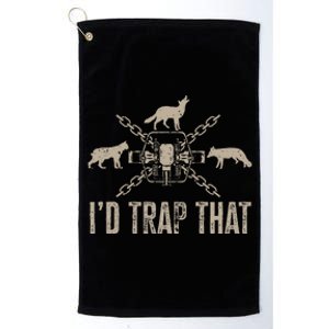 Trapping ID Trap That Trap Hunting Trapper Platinum Collection Golf Towel