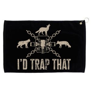 Trapping ID Trap That Trap Hunting Trapper Grommeted Golf Towel