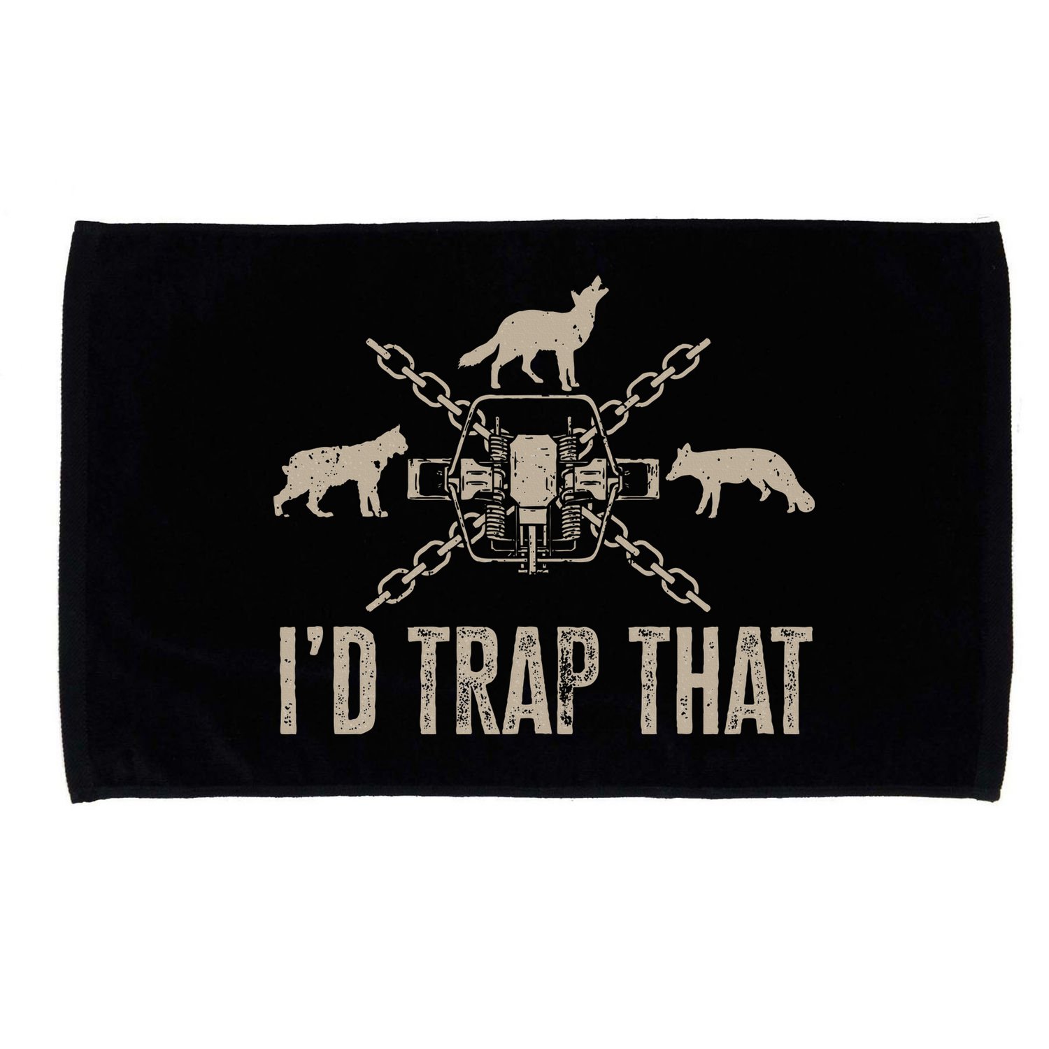 Trapping ID Trap That Trap Hunting Trapper Microfiber Hand Towel