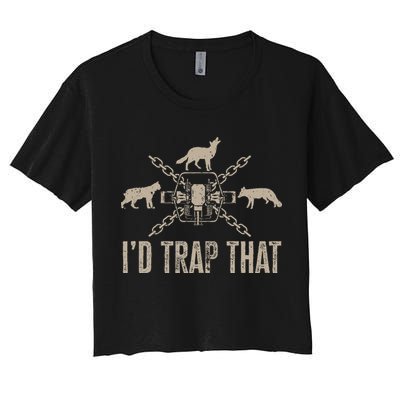 Trapping ID Trap That Trap Hunting Trapper Crop Top