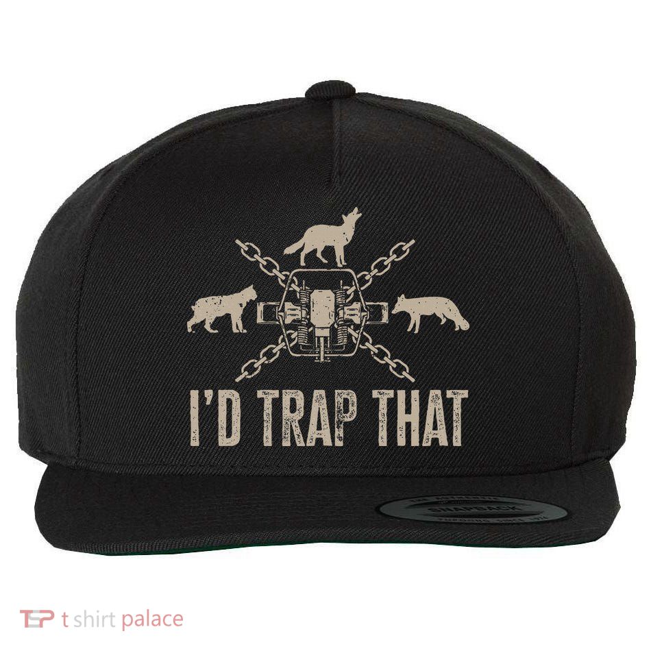 Trapping ID Trap That Trap Hunting Trapper Wool Snapback Cap