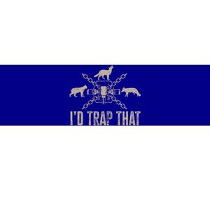 Trapping ID Trap That Trap Hunting Trapper Bumper Sticker