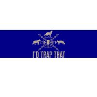 Trapping ID Trap That Trap Hunting Trapper Bumper Sticker