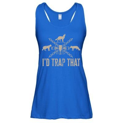 Trapping ID Trap That Trap Hunting Trapper Ladies Essential Flowy Tank