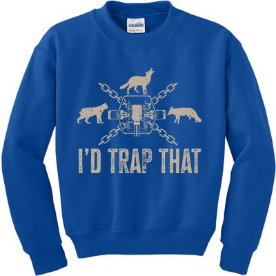 Trapping ID Trap That Trap Hunting Trapper Kids Sweatshirt