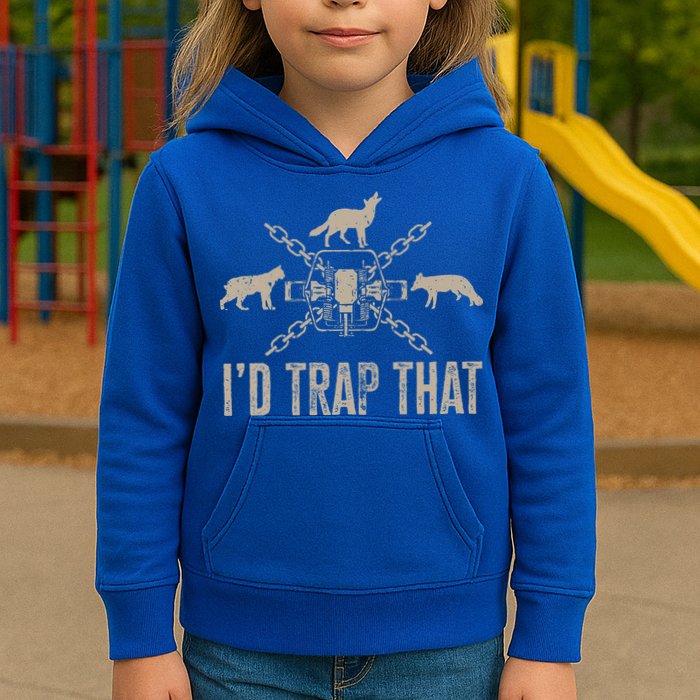 Trapping ID Trap That Trap Hunting Trapper Kids Hoodie