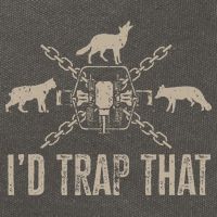 Trapping ID Trap That Trap Hunting Trapper Cotton Canvas Backpack