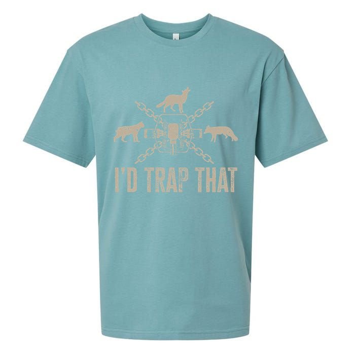 Trapping ID Trap That Trap Hunting Trapper Sueded Cloud Jersey T-Shirt