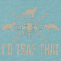 Trapping ID Trap That Trap Hunting Trapper Sueded Cloud Jersey T-Shirt