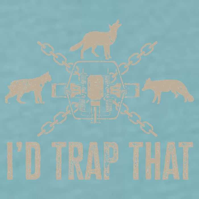 Trapping ID Trap That Trap Hunting Trapper Sueded Cloud Jersey T-Shirt