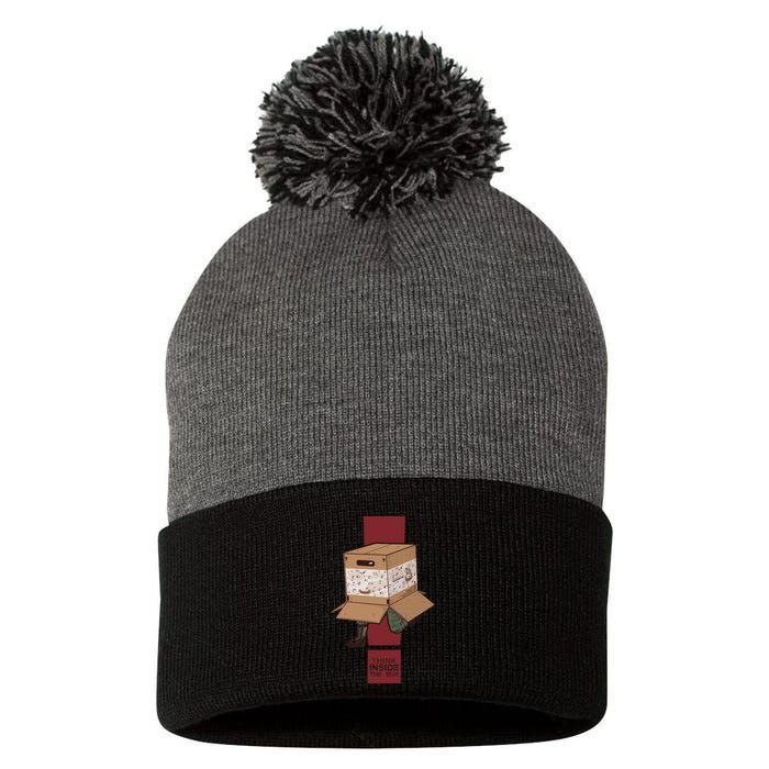 Think Inside The Box. Pom Pom 12in Knit Beanie