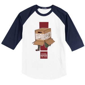 Think Inside The Box. Baseball Sleeve Shirt