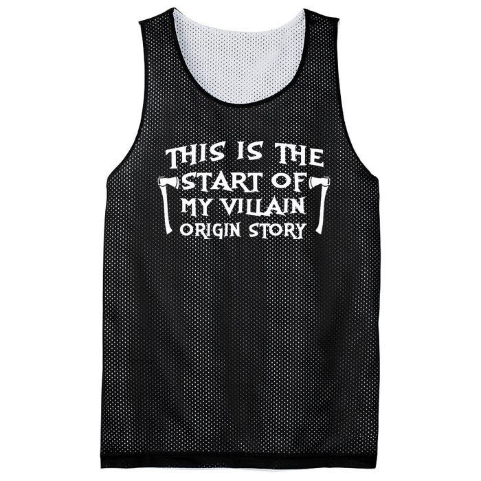 This Is The Start Of My Villain Origin Story Mesh Reversible Basketball Jersey Tank