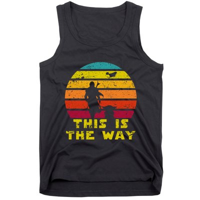 This Is The Way Reto Of Mando And Baby Sunrise Vintage Tank Top