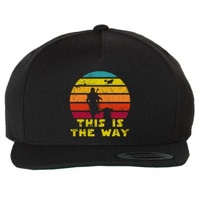 This Is The Way Reto Of Mando And Baby Sunrise Vintage Wool Snapback Cap