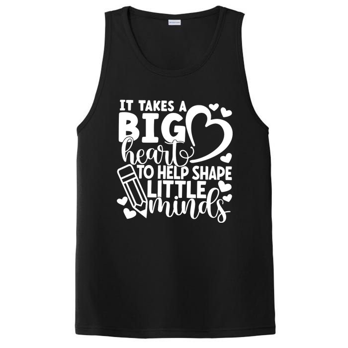 Teacher It Takes A Big Heart To Shape Little Minds PosiCharge Competitor Tank