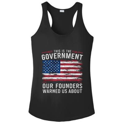 This Is The Government Our Founders Warned Us About Patriot Ladies PosiCharge Competitor Racerback Tank