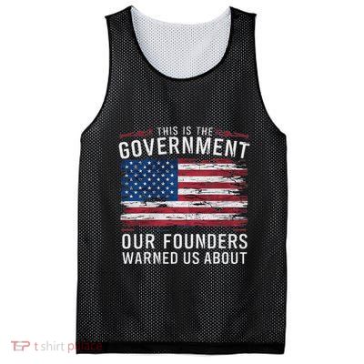 This Is The Government Our Founders Warned Us About Patriot Mesh Reversible Basketball Jersey Tank