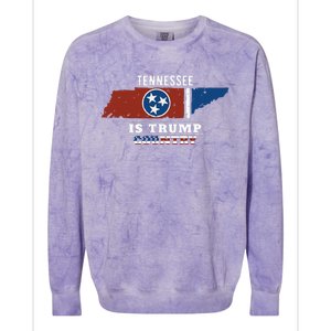 Tennessee Is Trump Country President 2024 Tennessee Map Colorblast Crewneck Sweatshirt