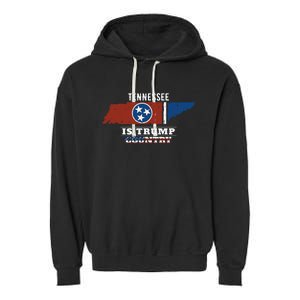 Tennessee Is Trump Country President 2024 Tennessee Map Garment-Dyed Fleece Hoodie