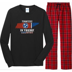 Tennessee Is Trump Country President 2024 Tennessee Map Long Sleeve Pajama Set