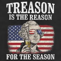 Treason Is The Reason For The Season 4th Of July Funny Retro Adult Drive Performance Visor
