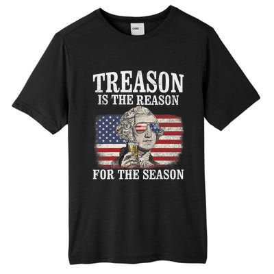 Treason Is The Reason For The Season 4th Of July Funny Retro Tall Fusion ChromaSoft Performance T-Shirt