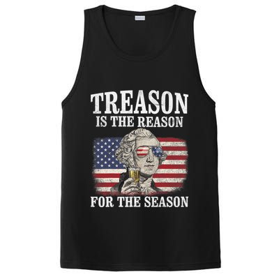 Treason Is The Reason For The Season 4th Of July Funny Retro PosiCharge Competitor Tank