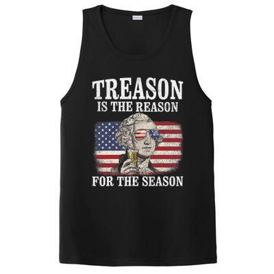 Treason Is The Reason For The Season 4th Of July Funny Retro PosiCharge Competitor Tank