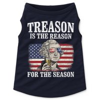 Treason Is The Reason For The Season 4th Of July Funny Retro Doggie Tank
