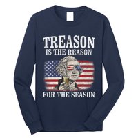 Treason Is The Reason For The Season 4th Of July Funny Retro Long Sleeve Shirt