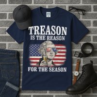 Treason Is The Reason For The Season 4th Of July Funny Retro Tall T-Shirt