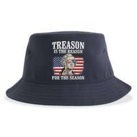 Treason Is The Reason For The Season 4th Of July Funny Retro Sustainable Bucket Hat