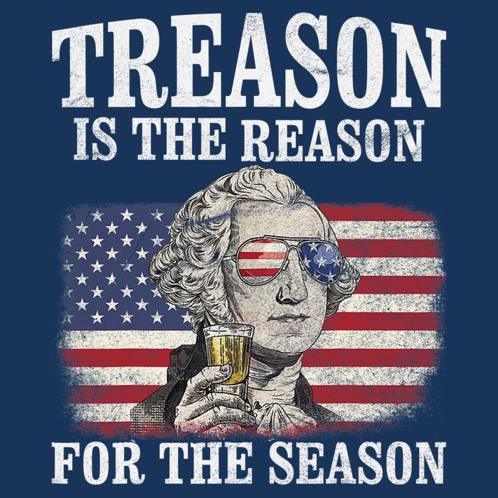Treason Is The Reason For The Season 4th Of July Funny Retro Button