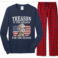 Treason Is The Reason For The Season 4th Of July Funny Retro Long Sleeve Pajama Set