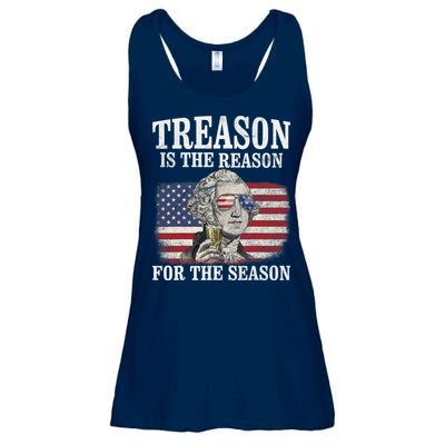 Treason Is The Reason For The Season 4th Of July Funny Retro Ladies Essential Flowy Tank