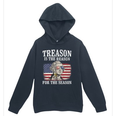 Treason Is The Reason For The Season 4th Of July Funny Retro Urban Pullover Hoodie