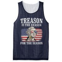 Treason Is The Reason For The Season 4th Of July Funny Retro Mesh Reversible Basketball Jersey Tank