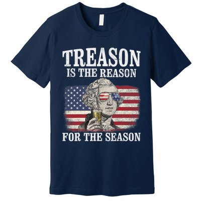 Treason Is The Reason For The Season 4th Of July Funny Retro Premium T-Shirt