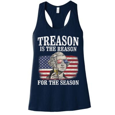 Treason Is The Reason For The Season 4th Of July Funny Retro Womens Tank Top
