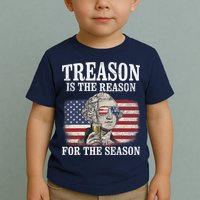 Treason Is The Reason For The Season 4th Of July Funny Retro Toddler T-Shirt