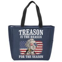 Treason Is The Reason For The Season 4th Of July Funny Retro Zip Tote Bag