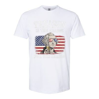 Treason Is The Reason For The Season 4th Of July Funny Retro Softstyle CVC T-Shirt