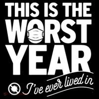 This Iis The Worst Year I’ve Ever Lived In Stripe Pom Pom Beanie