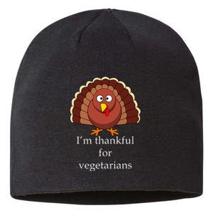 Thanksgiving Im Thankful For Vegetarians Sustainable Beanie