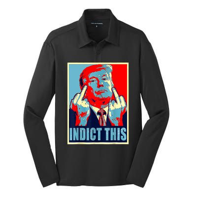 Trump Indict This Silk Touch Performance Long Sleeve Polo